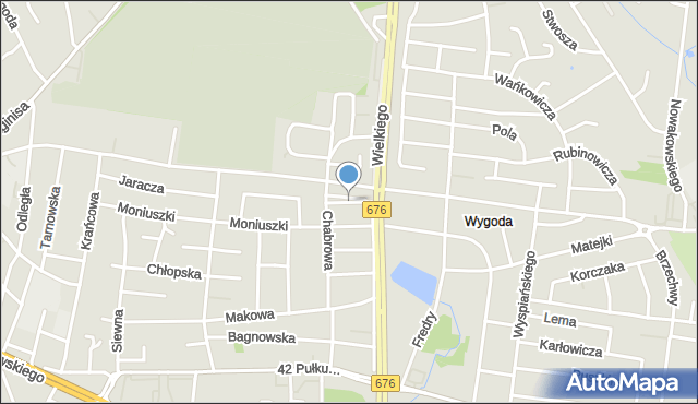 Białystok, Ogińskiego Michała Kleofasa, mapa Białegostoku