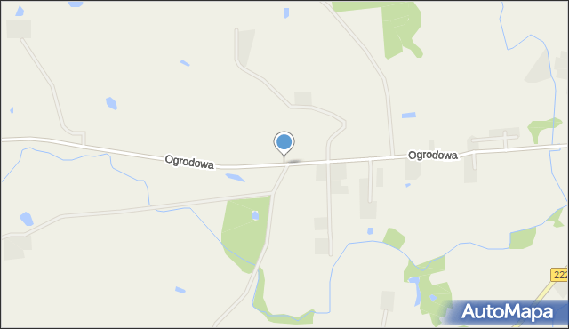 Bobowo powiat starogardzki, Ogrodowa, mapa Bobowo powiat starogardzki