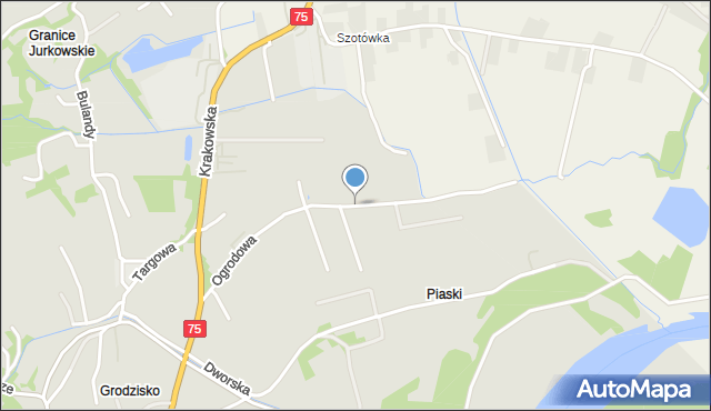 Czchów, Ogrodowa, mapa Czchów