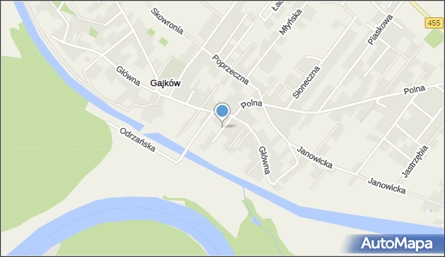 Gajków, Ogrodowa, mapa Gajków
