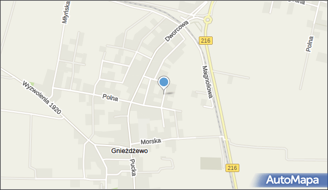 Gnieżdżewo, Ogrodowa, mapa Gnieżdżewo