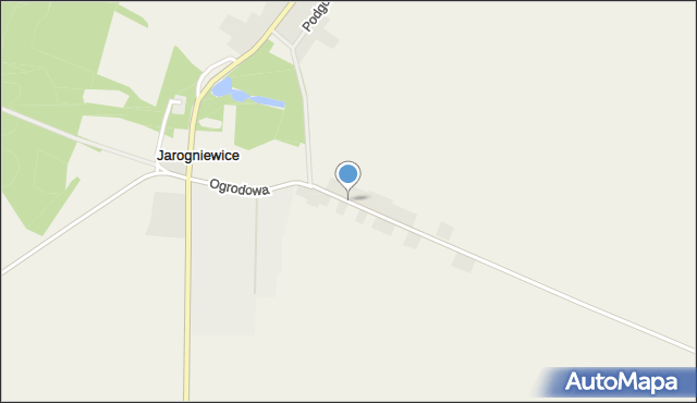 Jarogniewice, Ogrodowa, mapa Jarogniewice