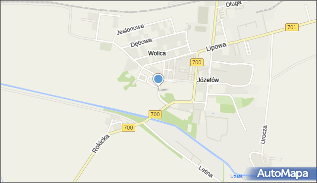 Józefów gmina Ożarów Mazowiecki, Ogródkowa, mapa Józefów gmina Ożarów Mazowiecki