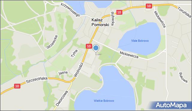 Kalisz Pomorski, Ogrodowa, mapa Kalisz Pomorski