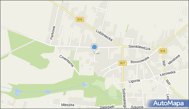 Koszęcin powiat lubliniecki, Ogrodowa, mapa Koszęcin powiat lubliniecki