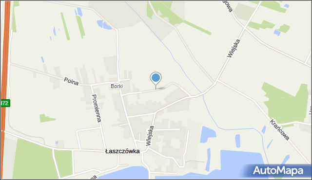 Łaszczówka, Ogrodowa, mapa Łaszczówka