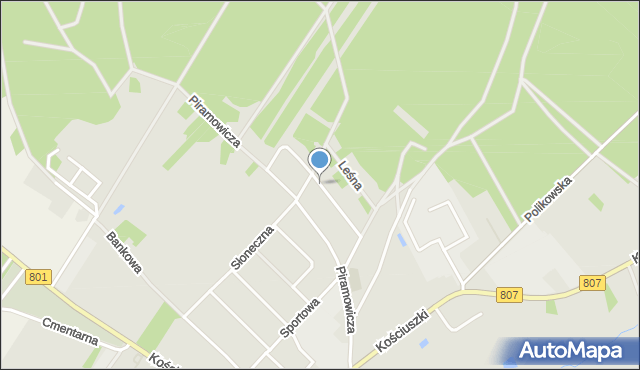 Maciejowice powiat garwoliński, Ogrodowa, mapa Maciejowice powiat garwoliński