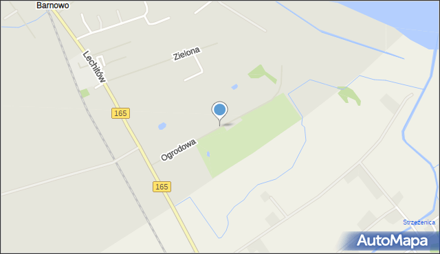 Mielno powiat koszaliński, Ogrodowa, mapa Mielno powiat koszaliński