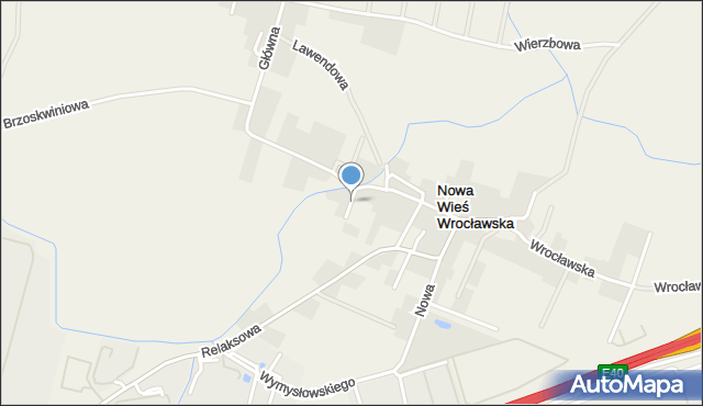 Nowa Wieś Wrocławska, Ogrodowa, mapa Nowa Wieś Wrocławska