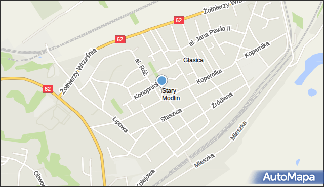Nowy Dwór Mazowiecki, Ogrodowa, mapa Nowy Dwór Mazowiecki