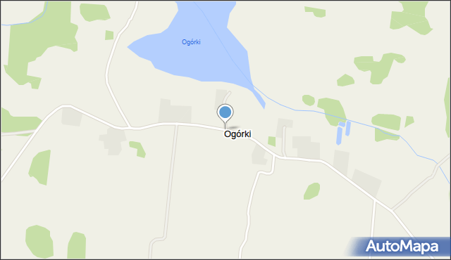 Ogórki, Ogórki, mapa Ogórki