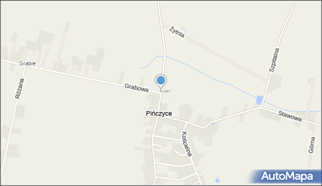 Pińczyce, Ogrodowa, mapa Pińczyce