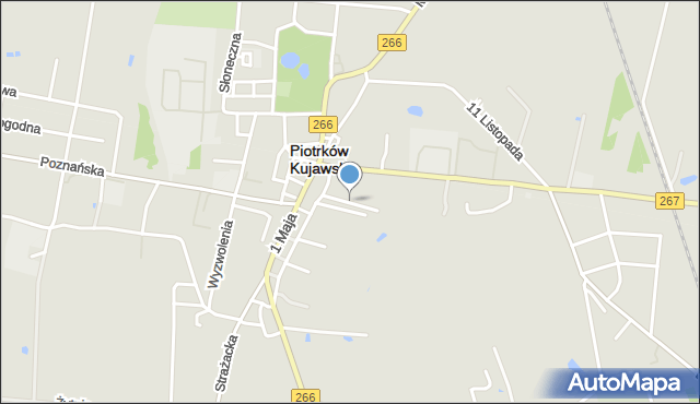 Piotrków Kujawski, Ogrodowa, mapa Piotrków Kujawski