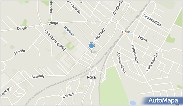 Radzionków, Ogiermana, mapa Radzionków