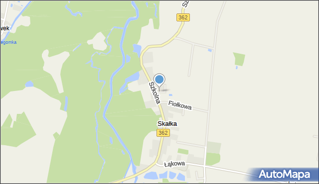 Skałka gmina Kąty Wrocławskie, Ogrodowa, mapa Skałka gmina Kąty Wrocławskie