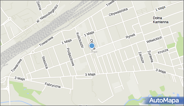 Skarżysko-Kamienna, Ogrodnicza, mapa Skarżysko-Kamienna