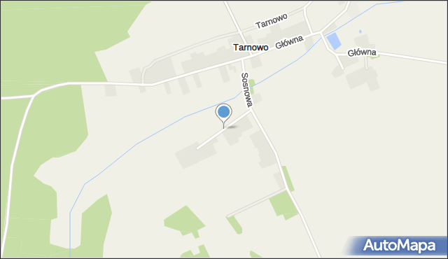 Tarnowo gmina Miastkowo, Ogrodowa, mapa Tarnowo gmina Miastkowo