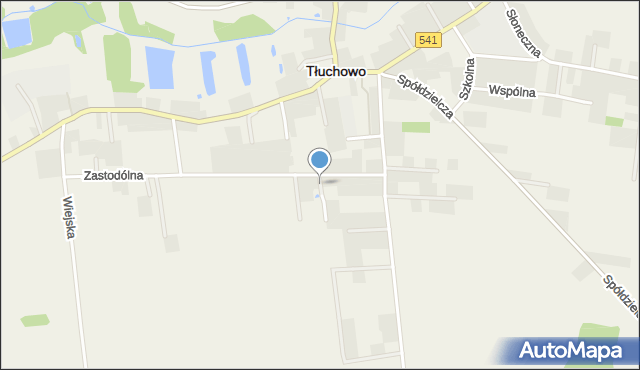 Tłuchowo, Ogrodowa, mapa Tłuchowo