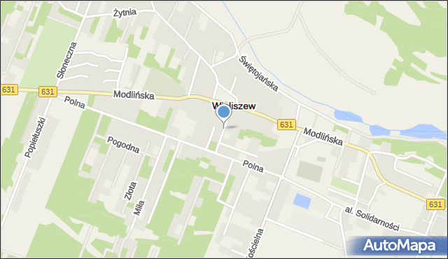 Wieliszew, Ogrodowa, mapa Wieliszew