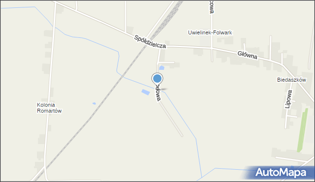 Witonia, Ogrodowa, mapa Witonia