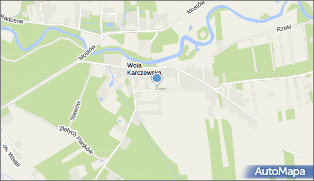 Wola Karczewska, Ogrodów, mapa Wola Karczewska