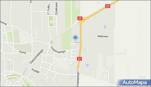 Wschowa, Ogińskiego Michała Kleofasa, mapa Wschowa