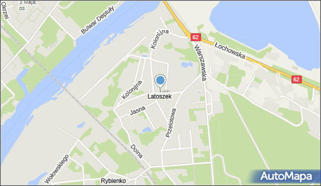 Wyszków, Ogrodowa, mapa Wyszków