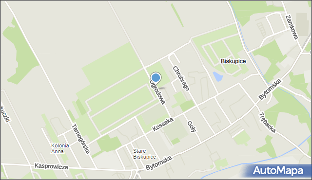 Zabrze, Ogrodowa, mapa Zabrza