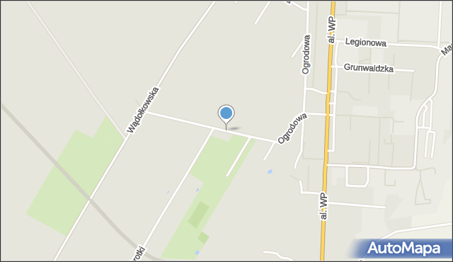 Zambrów, Ogrodowa, mapa Zambrów
