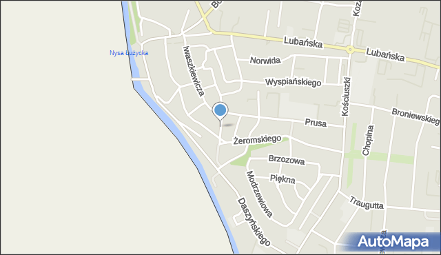 Zgorzelec, Ogrodowa, mapa Zgorzelec