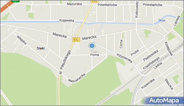 Zielonka powiat wołomiński, Ogrodowa, mapa Zielonka powiat wołomiński