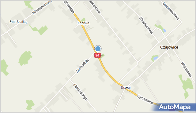 Bębło, Ojcowska, mapa Bębło