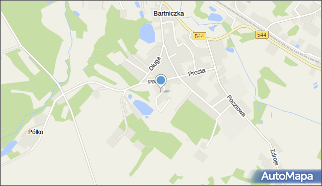 Bartniczka, Okrężna, mapa Bartniczka