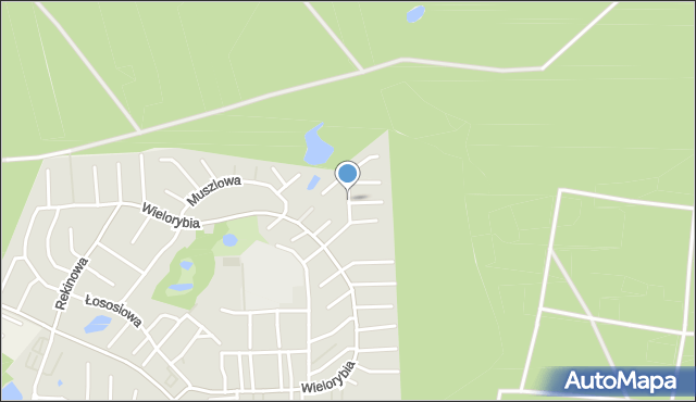 Bydgoszcz, Okoniowa, mapa Bydgoszczy