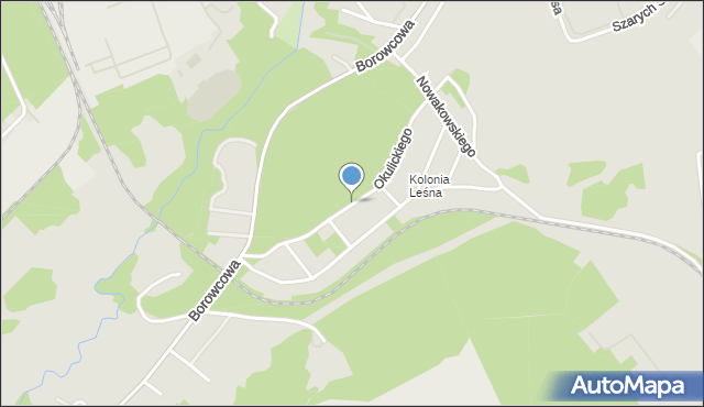 Chrzanów, Okulickiego-Niedźwiadka Leopolda, gen., mapa Chrzanów