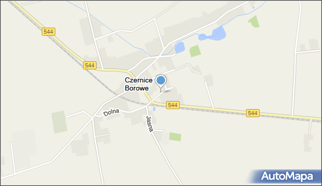 Czernice Borowe, Okrężna, mapa Czernice Borowe