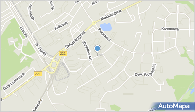 Gdańsk, Okulickiego-Niedźwiadka Leopolda, gen., mapa Gdańska