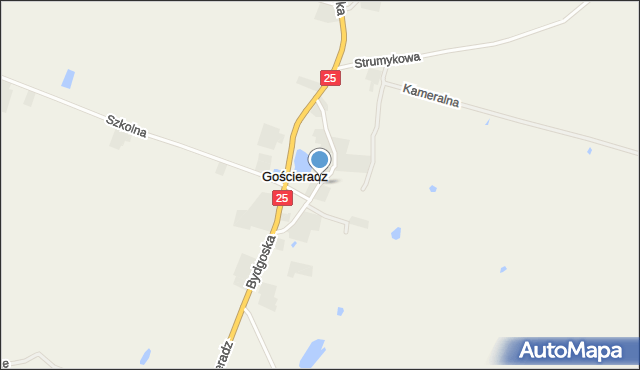 Gościeradz, Okrężna, mapa Gościeradz