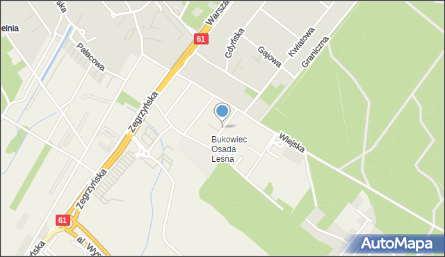 Jabłonna powiat legionowski, Okulickiego Leopolda, gen., mapa Jabłonna powiat legionowski