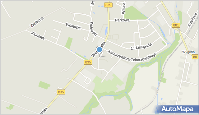 Kańczuga powiat przeworski, Okulickiego-Niedźwiadka Leopolda, gen., mapa Kańczuga powiat przeworski