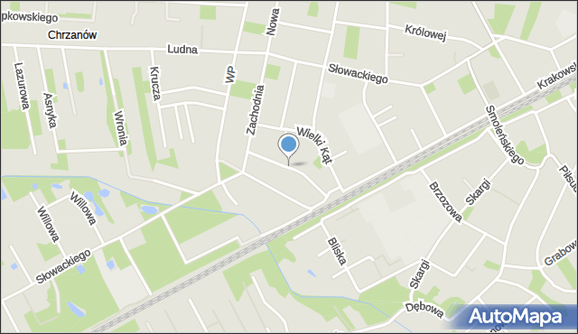 Milanówek, Okopy Górne, mapa Milanówek