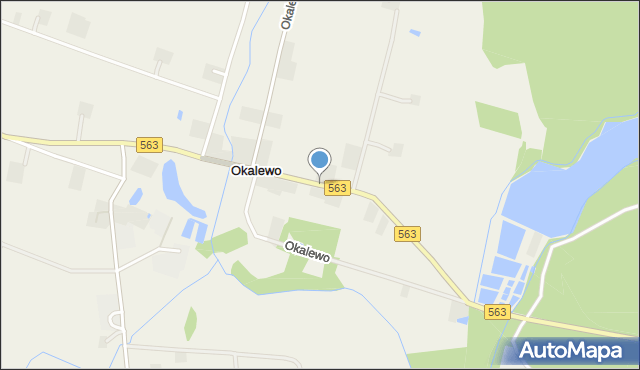 Okalewo, Okalewo, mapa Okalewo