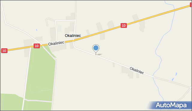 Okaliniec, Okaliniec, mapa Okaliniec