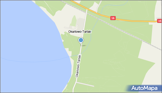 Okartowo-Tartak, Okartowo-Tartak, mapa Okartowo-Tartak