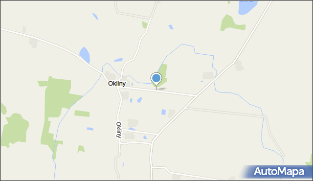 Okliny, Okliny, mapa Okliny