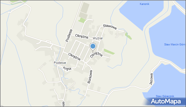 Przeciszów, Okrężna, mapa Przeciszów