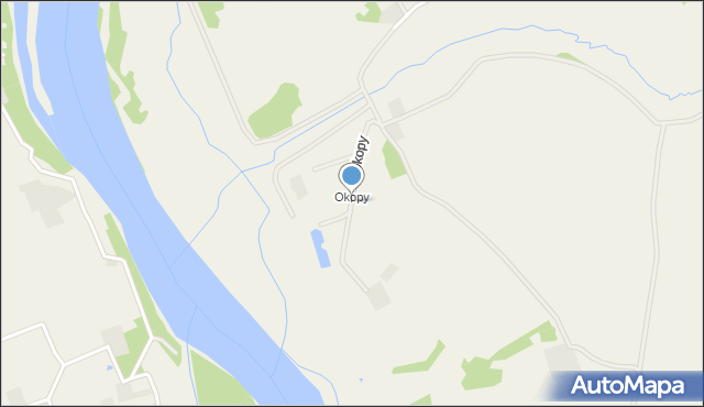 Śliski, Okopy, mapa Śliski