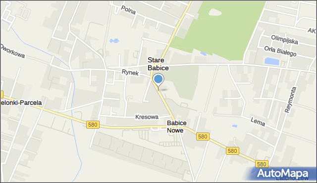 Stare Babice, Okulickiego-Niedźwiadka Leopolda, gen., mapa Stare Babice