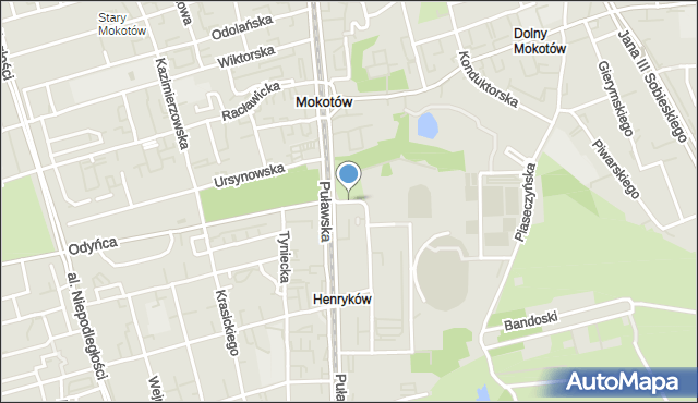 Warszawa, Okolska, mapa Warszawy