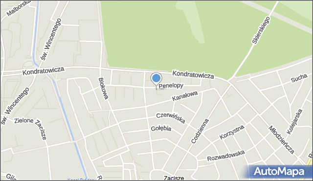 Warszawa, Oktawii, mapa Warszawy